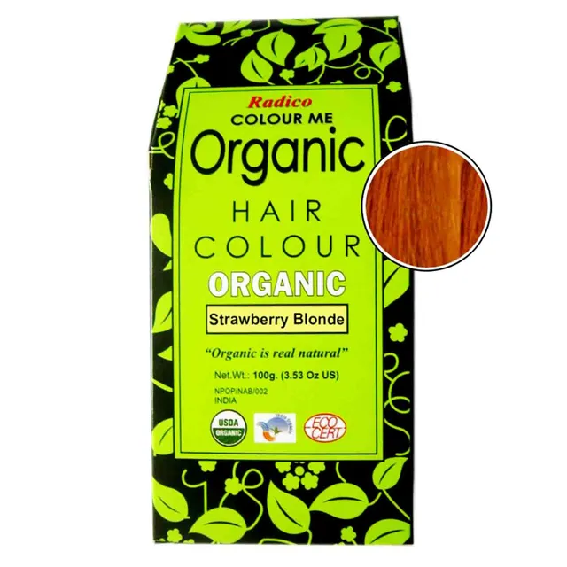 Radico Organic Hair Color Strawberry Blonde Powder (100gm)