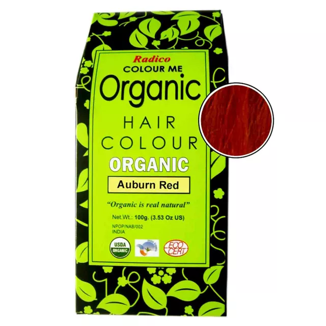 Radico Organic Hair Color Aubrun Red Powder (100gm)