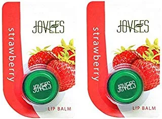 Jovees Strawberry Lip Balm Pack Of 2 Berry (10gm)