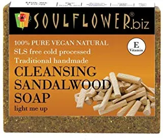 Soulflower Cleansing Sandalwood Soap (150gm)