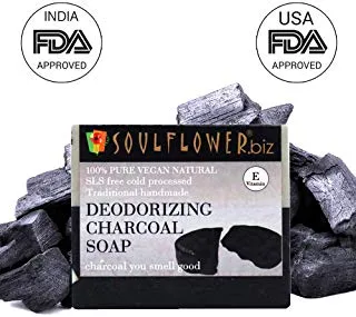 Soulflower Handmade Soap, Charcoal (150gm)