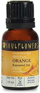 Soulflower Orange Essential Oil for Hair and Skin (15ml)