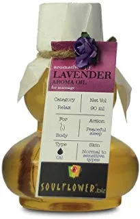 Soulflower Lavender Aroma Massage Oil (90ml)