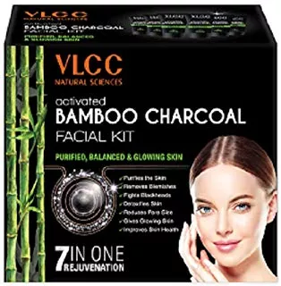 VLCC Activated Bamboo Charcoal Facial Kit (60gm)
