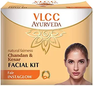 VLCC Ayurveda Natural Fairness Chandan and Kesar Facial Kit (50gm)