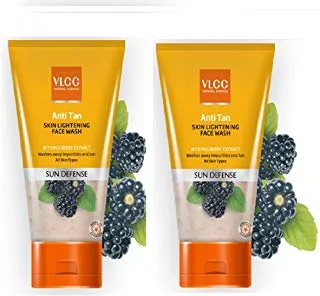 VLCC Anti Tan Skin Lightening Face Wash Combo Pack of 2 (150ml X 2)