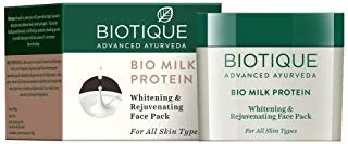 Biotique Bio Milk Protein Whitening & Rejuvenating Face Pack For All Skin Types (50gm)