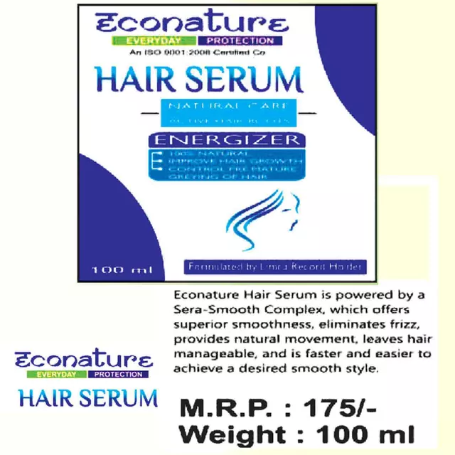 Econature Hair Serum Energizer (2 X 100ml)