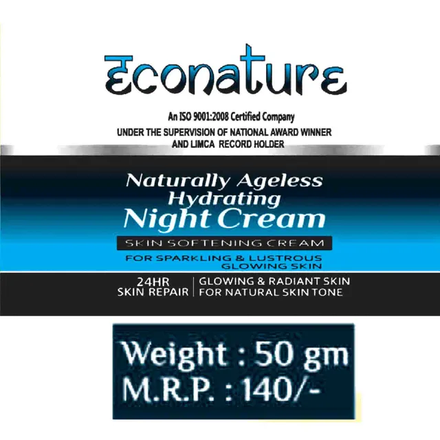 Econature Naturally Ageless Night Cream (2 X 50gm)