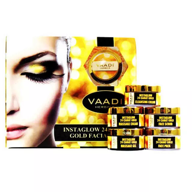 VAADI Instaglow 24 Carat Gold Facial Kit (270gm)