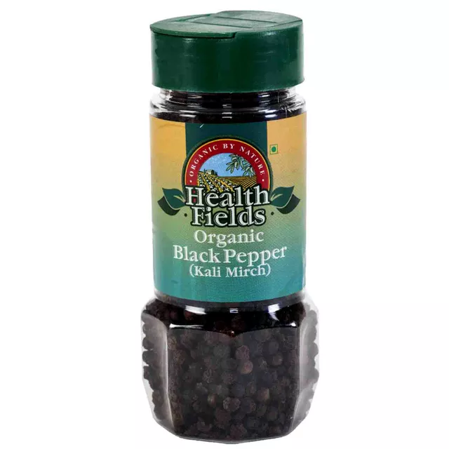 Health Fields Organic Black Pepper Whole (100gm)