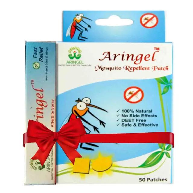 Aringel Mosquito Repellent Patch 1st Gen. + After Bite Spray (50 Patches + 8ml)