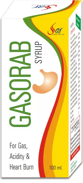 Sar Pharmaceuticals Gasorab Syrup (3 X 100ml)