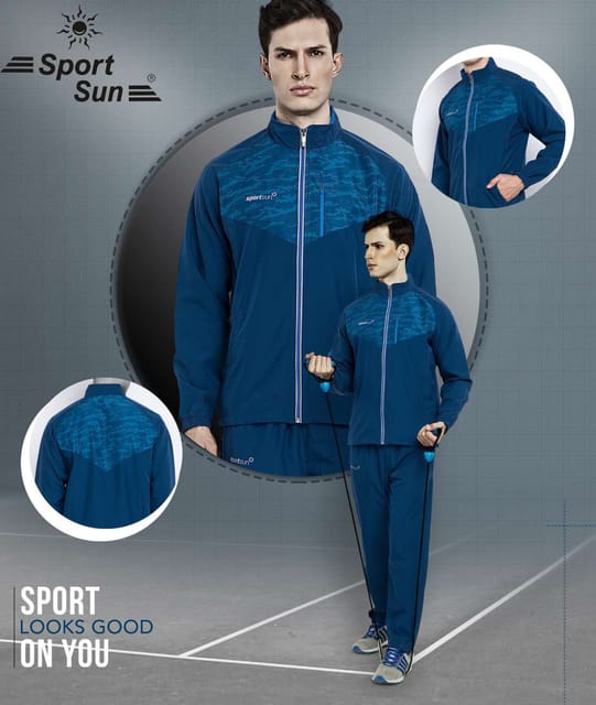 Sport Sun Printed Men Micro Track Suit Airforce 1192