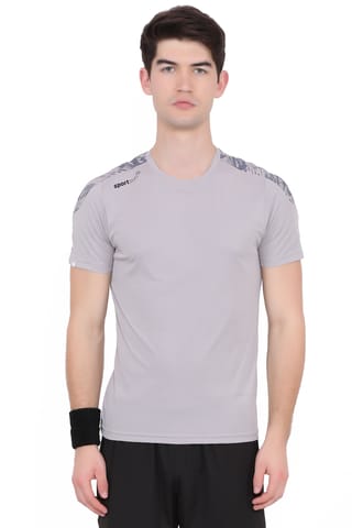 Sport Sun Printed Men T Shirt Light Grey RN 02
