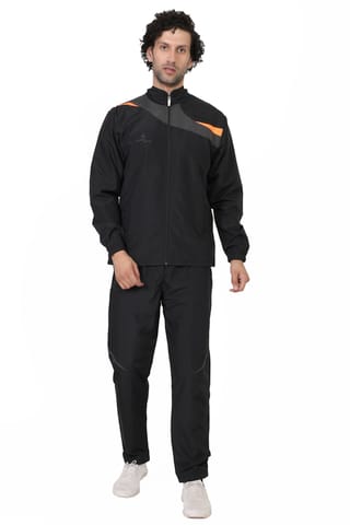 Sport Sun Solid Men Micro Poly Black Track Suit 1195