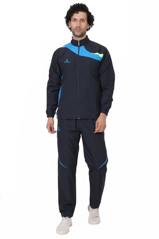 Sport Sun Solid Men Micro Poly Navy Blue Track Suit 1195