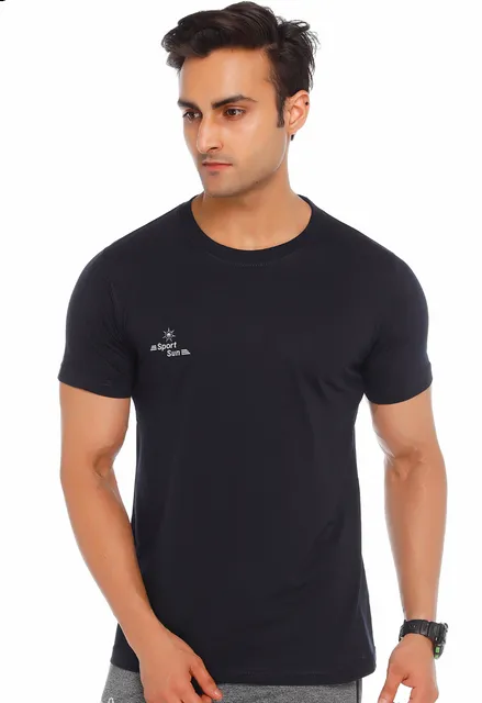 Navy Round Neck Men's T-shirt