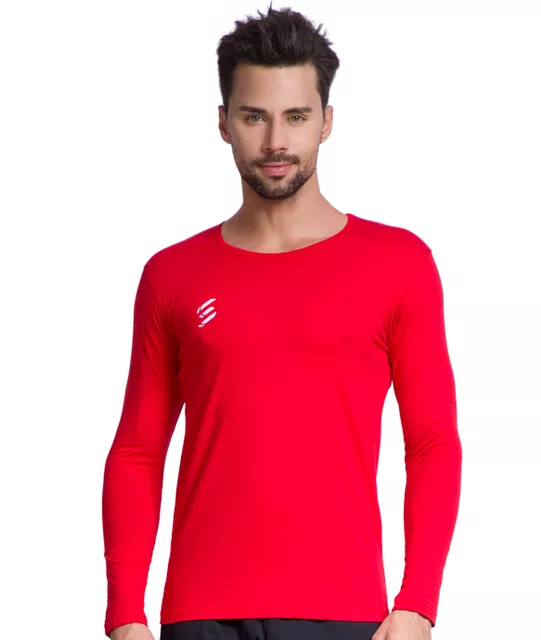 red spandex shirt