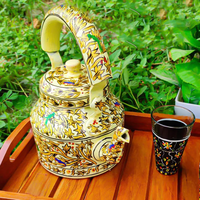 Handmade Muticolor Handpainted Decorative Tea Kettle From