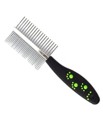 Double Sided Pet Comb Stainless Steel Pin Dog and Cat Grooming Comb