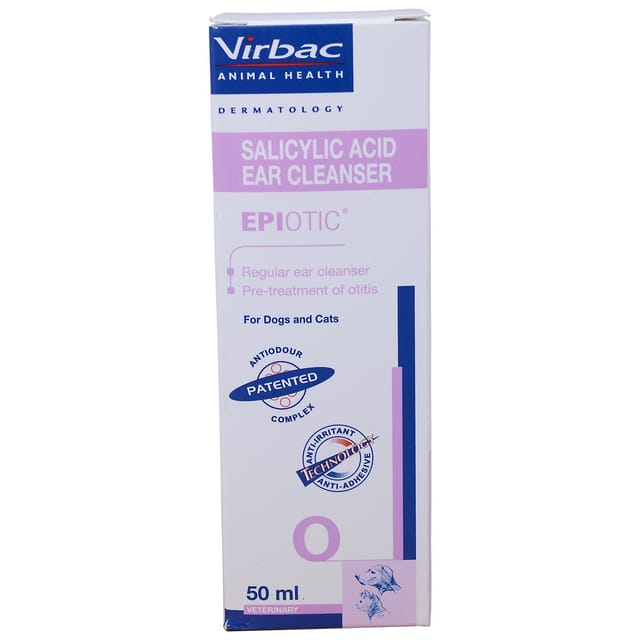 Virbac Epiotic Salicylic Acid Ear Cleanser - 50ml