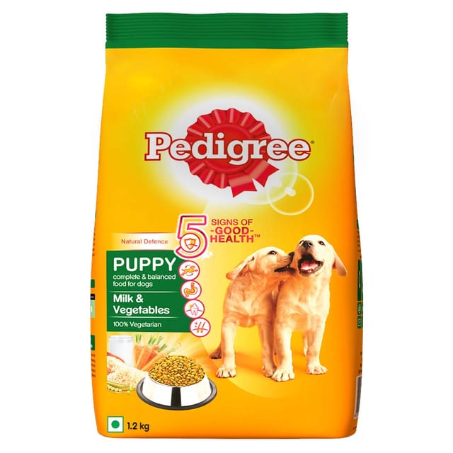 Pedigree Puppy Milk and Vegetables Dry Dog Food - 1.2 kg