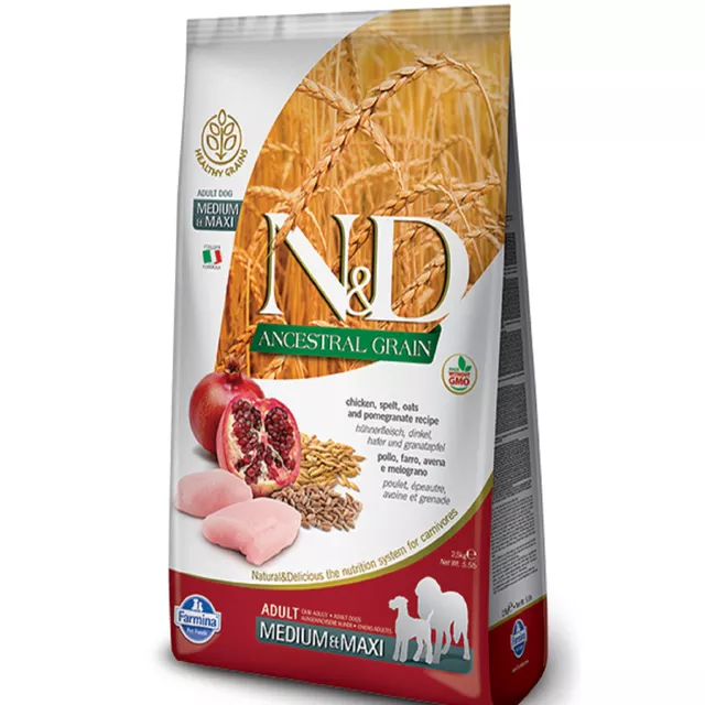 Farmina N&D Low Grain Chicken & Pomegranate Adult Breed Dog Food