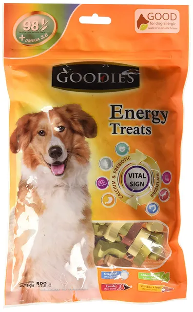 Goodies Energy Treats Bone Shaped for Dogs 125g
