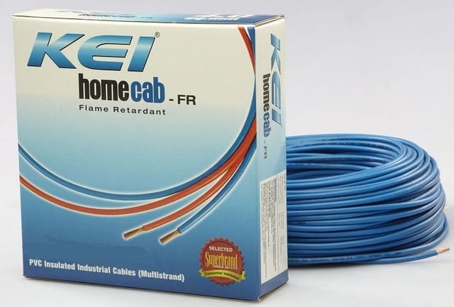 KEI HOME CAB 0.5 mm Single Core Copper Flexible FR Cable 180 Mtr Blue Colour