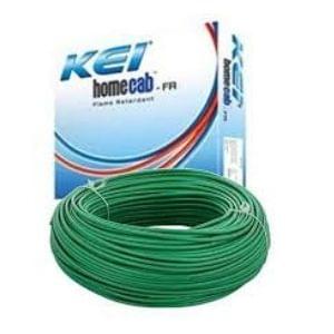 KEI HOME CAB 1 mm Single Core Copper Flexible FR Cable 180 Mtr Green Colour