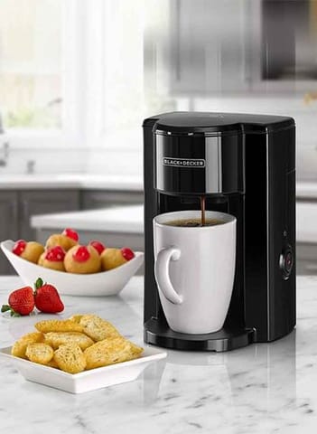 Coffee Machine One Cup Coffee Maker for Drip Coffee And Espresso With Coffee Mug DCM25N-B5 125 ml 350 W DCM25N-B5 Jet Black