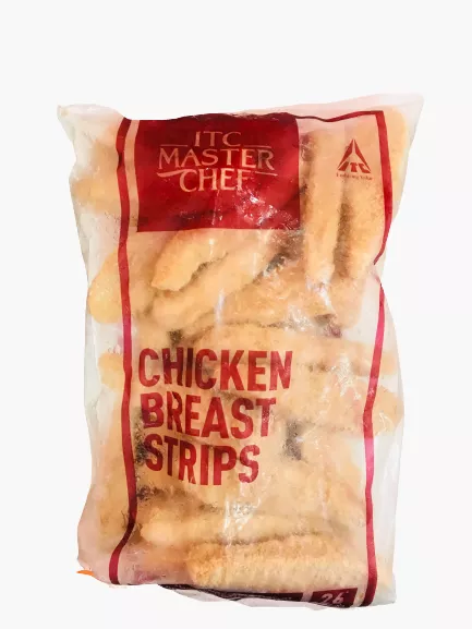 itc master chef chicken breast strips 1kg itc master chef chicken breast strips 1kg