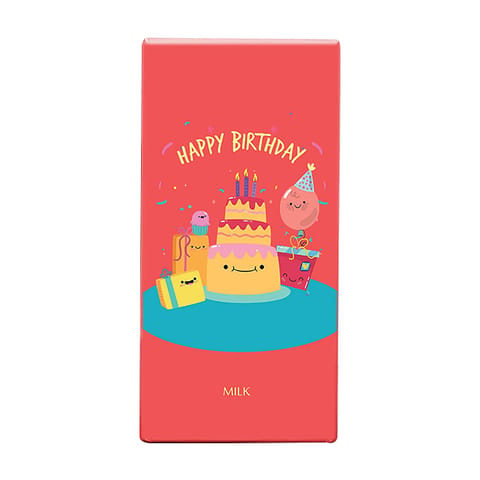 Rage Happy Birthday Pink Card Milk Chocolate Bar