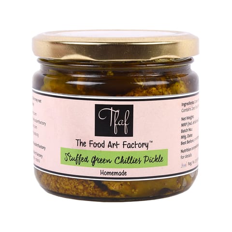 The Food Art Factory Stuffed Green Chillies Pickle