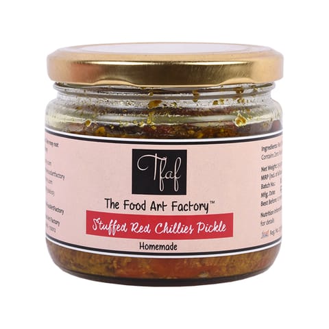 The Food Art Factory Stuffed Red Chillies Pickle