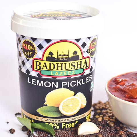 Badhusha Lazeez Pickles Lime Pickles with 50% Extra Free