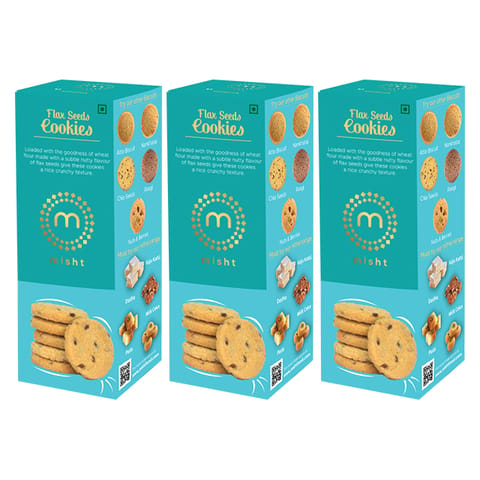 Misht Flax Seeds Cookies - Pack of 3