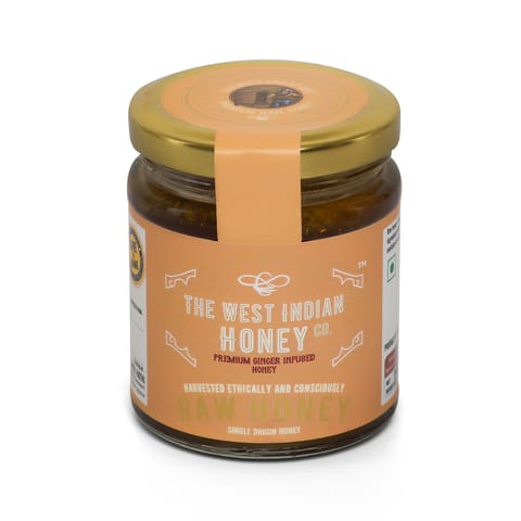 The West Indian Honey Raw Unprocessed Ginger Infused Honey