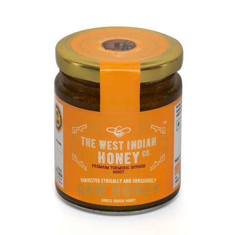 The West Indian Honey Raw Unprocessed Turmeric Infused Honey