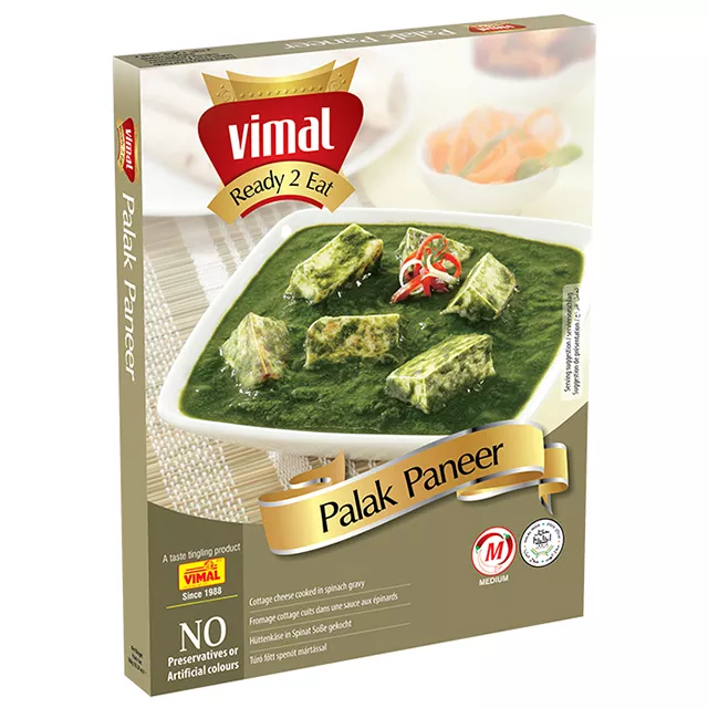 Vimal Ready 2 Eat Palak Paneer 300 Gms 30 minutes required, big flavor, and so delicious! khaaugully com