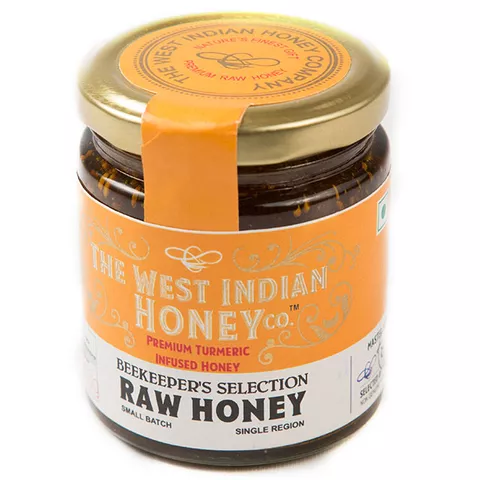 The West Indian Honey Raw Unprocessed Turmeric Infused Honey