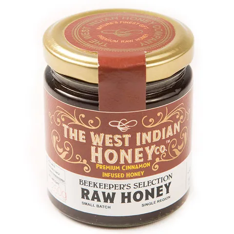 The West Indian Honey Raw Unprocessed Cinnamon Infused Honey