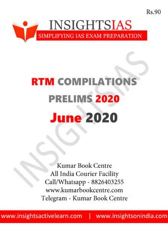 Insights on India Revision Through MCQs (RTM) - June 2020 - [PRINTED]