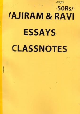 Vajiram & Ravi Essay Handwritten Class Notes