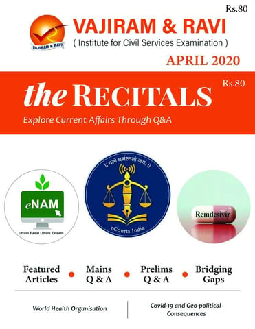 Vajiram & Ravi Monthly Current Affairs - The Recitals - April 2020 - [PRINTED]