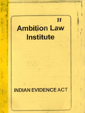 (Set of 11 Booklets) Law Optional Printed Notes - Ambition Law Institute - [PRINTED]
