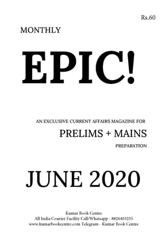 Forum IAS Factly/EPIC Monthly Current Affairs - June 2020 - [PRINTED]