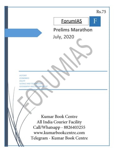 Forum IAS Prelims Marathon - July 2020 - [PRINTED]