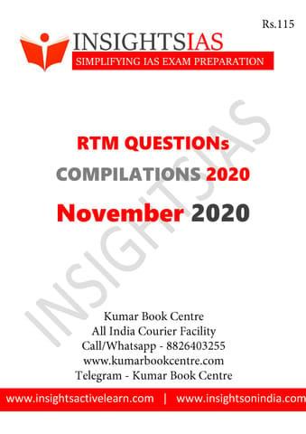 Insights on India Revision Through MCQs (RTM) - November 2020 - [PRINTED]